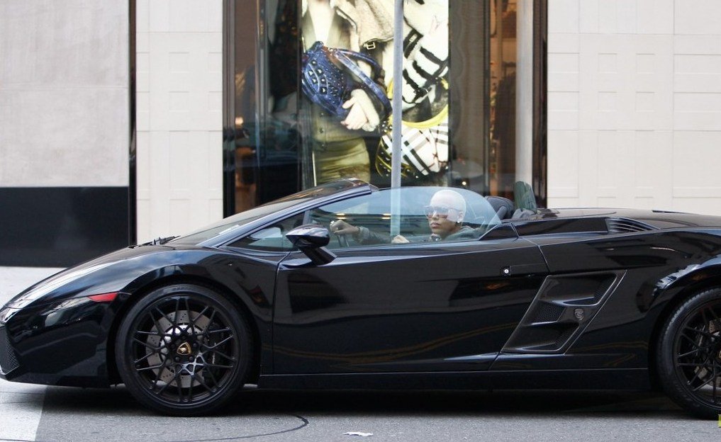 Amber Rose  car Lamborghini Gallardo Amber Rose Car