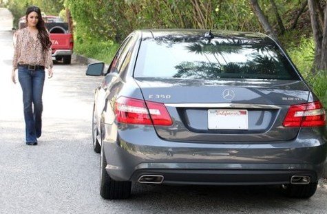 Vanessa Hudgens Car Mercedes-Benz E350  Vanessa Hudgens