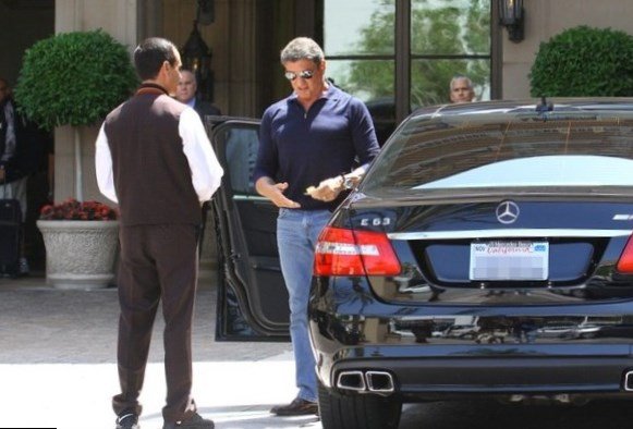 Sylvester Stallone car Mercedes SL65 AMG Black Series Sylvester Stallone car