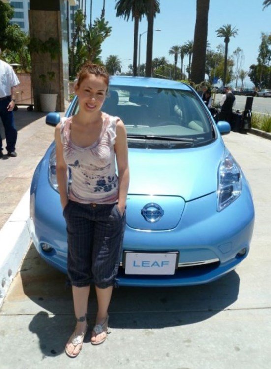 Alisa Milano cars Nissan Leaf Alyssa Milano cars