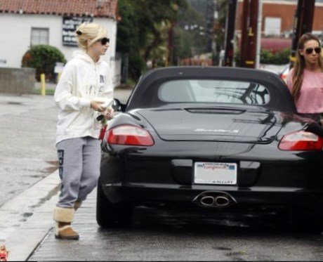 Ashley Tisdale  Porsche Boxster S Ashley Tisdale car