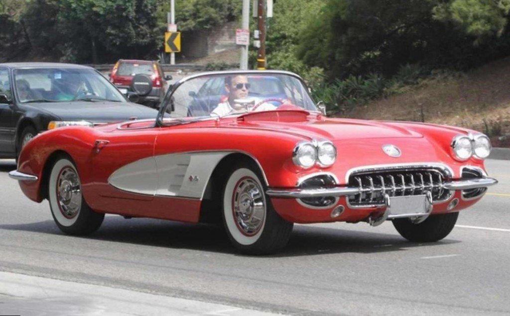 George Clooney car Chevrolet Corvette V8 C1 convertible George Clooney car