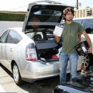 Adrian Grenier car  Prius  Adrian Grenier car
