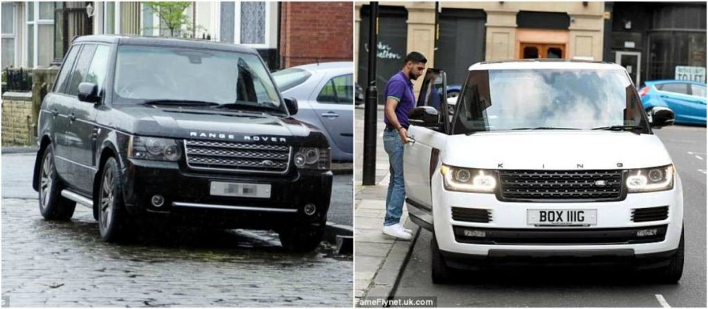 Amir Khan Rangers Rovers, white and black Amir Khan car collection
