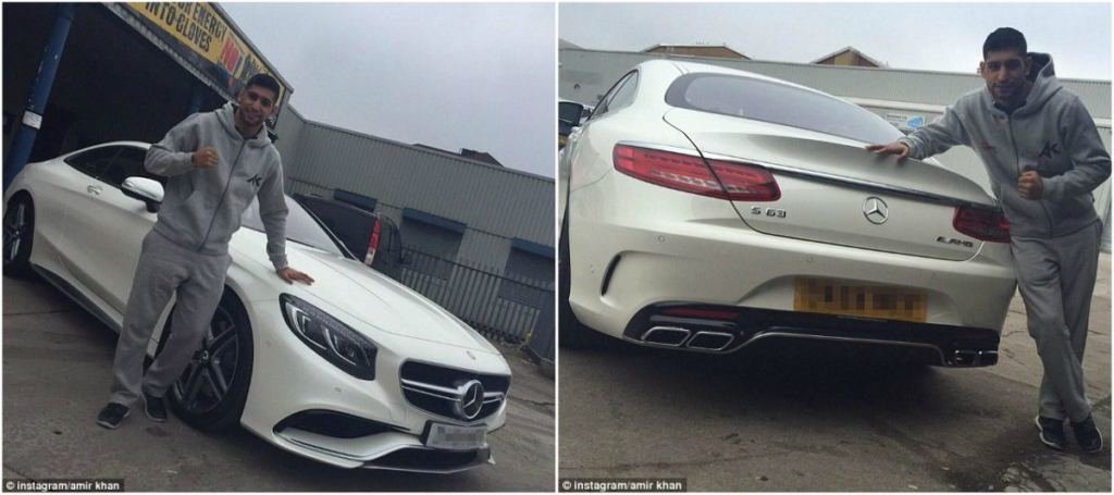 Amir Kham`s Mercedes S63 Amir Khan car collection