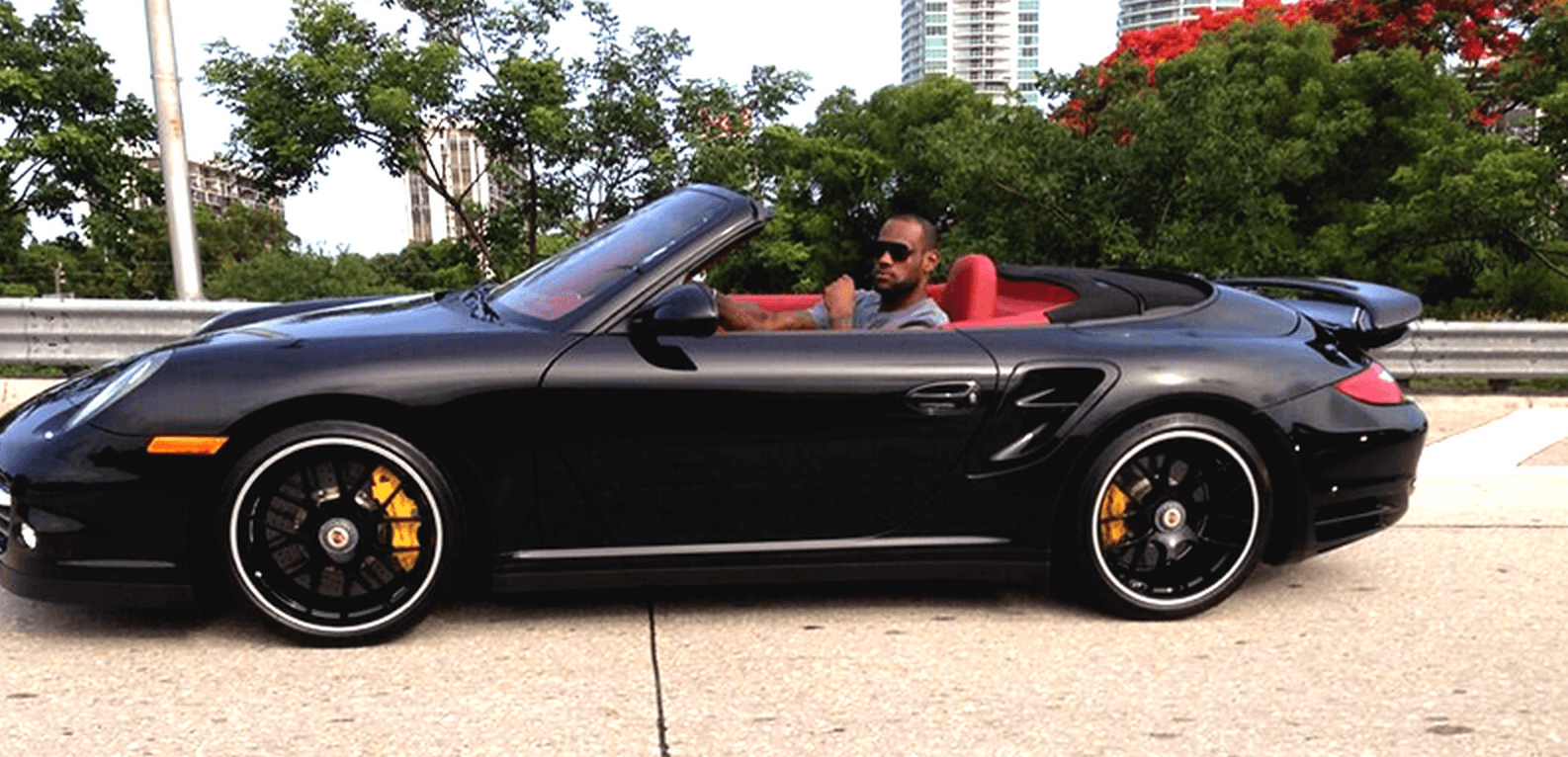 Andrew Bynum in Porsche Techart Andrew Bynum in Porsche Techart