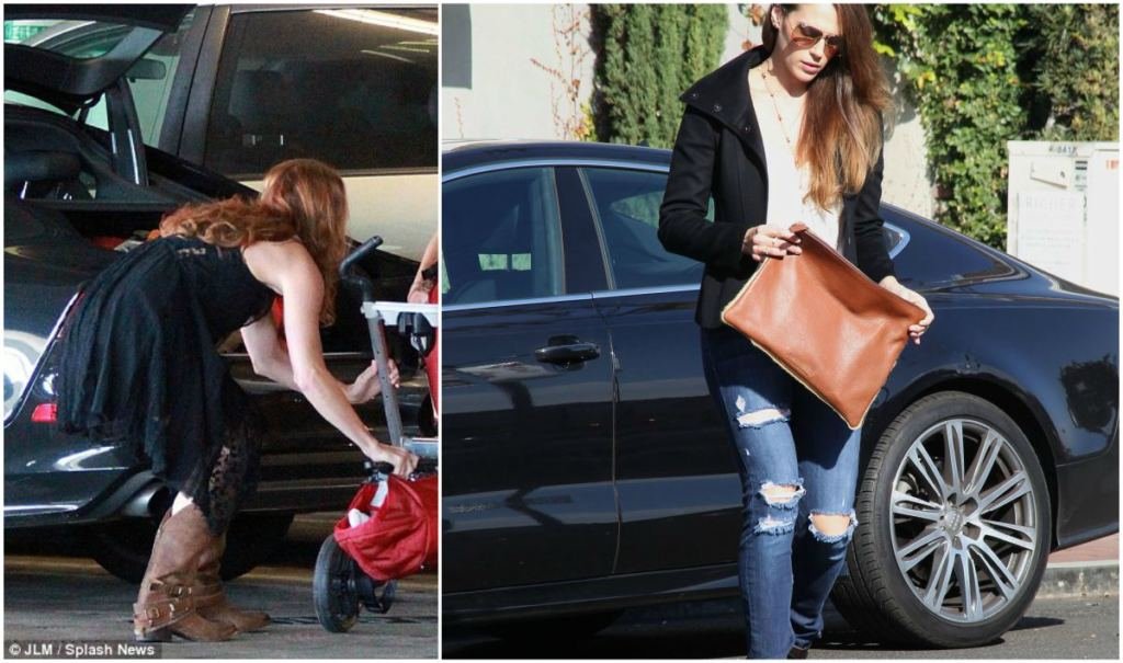 amanda-righetti-car-black-audi