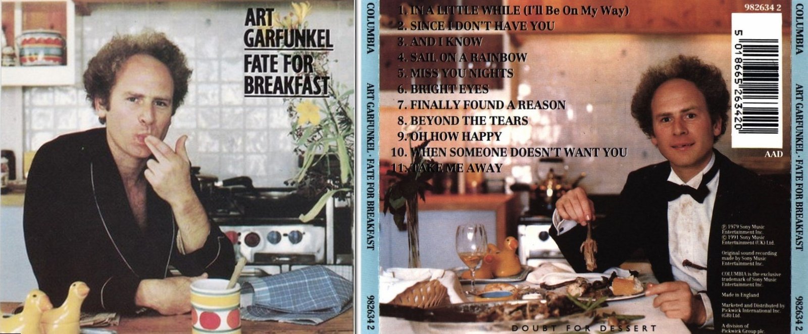 Art Garfunkel. Fate for Breakfast, Album Cover Art Garfunkel. Fate for Breakfast, Album Cover
